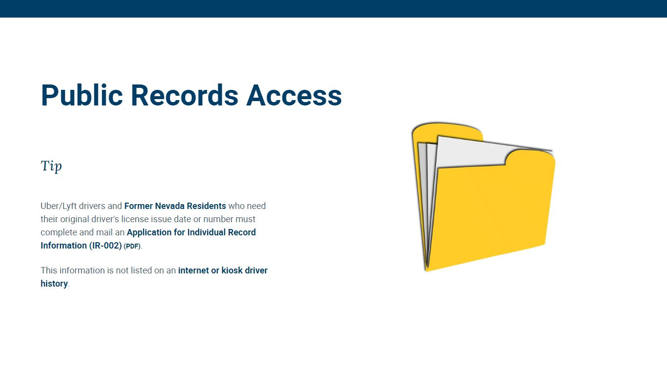 Public Records Access - Nevada